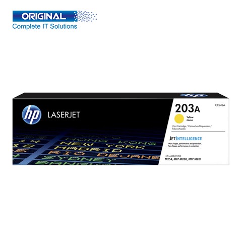 HP 203A Yellow Original Color LaserJet Toner (CF542A)