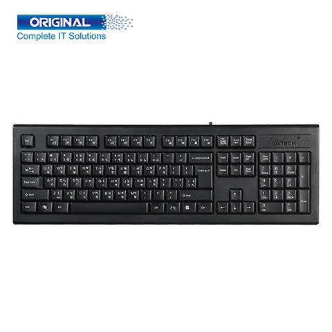 A4 Tech KR-85 Black Wired Keyboard with Bangla