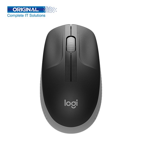 Logitech M190 Full Size Wireless Mid Grey Mouse