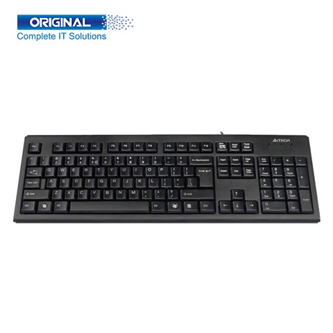 A4 Tech KR-83 Black Wired Comfort FN USB Keyboard with Bangla