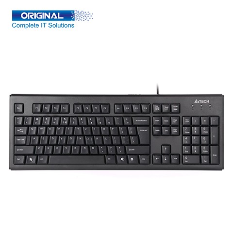 A4Tech KRS-83 Black Wired USB Multimedia Keyboard with Bangla