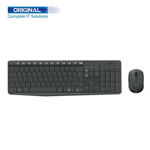 Logitech MK235 Wireless Combo Keyboard And Mouse (Grey)