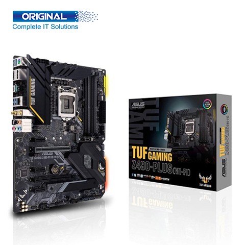 Asus TUF Z490-Plus Wi-Fi DDR4 10th Gen Intel ATX Gaming Motherboard