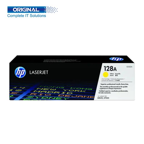 HP 128A Yellow Original Color LaserJet Toner (CE322A)