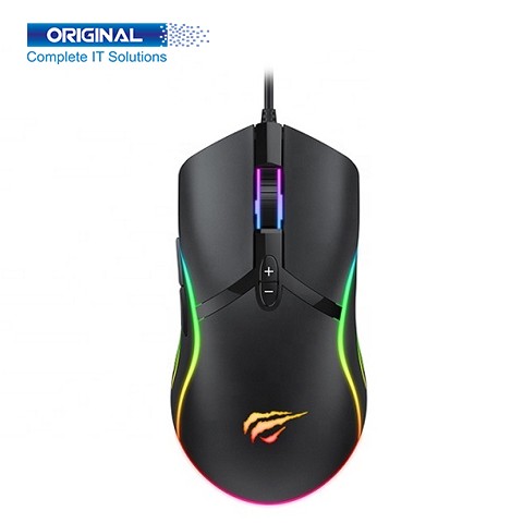 Havit MS1026 RGB Backlit Wired Black Gaming Mouse