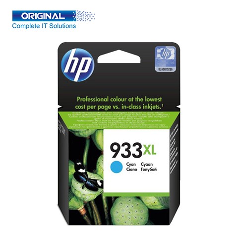 HP 933XL High Yield Cyan Original Ink Cartridge (CN054AA)