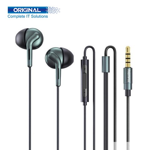 Remax RM-595 Double Moving-Coil Black Wired Earphone