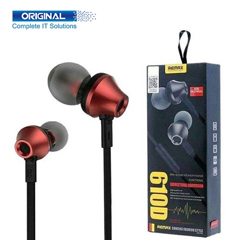 Remax RM-610D Black Wired Earphone