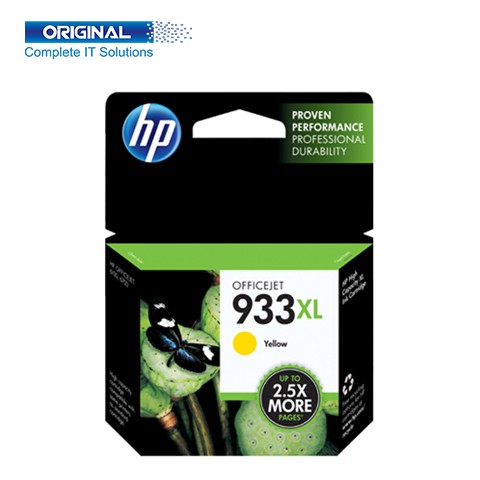 HP 933XL High Yield Yellow Original Ink Cartridge (CN056AA)