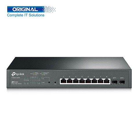 TP-Link T1500G-10MPS JetStream 8-Port Gigabit Smart PoE+ Switch