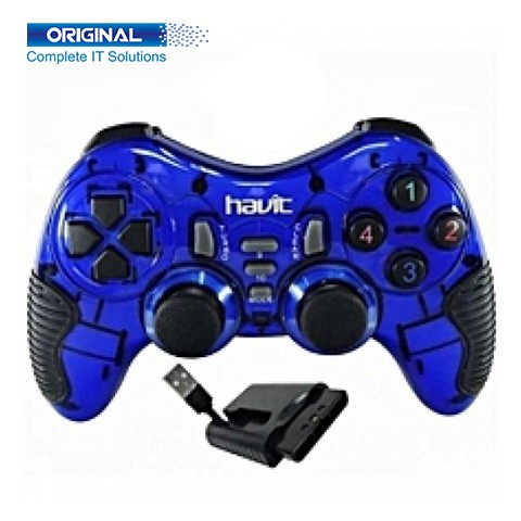 Havit G89W WIRELESS Blue Vibration Game Pad