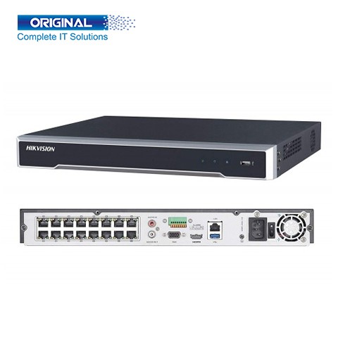 Hikvision DS-7616NI-K2 16 Channel 1U 4K Resolution IP Network Video Recorder (NVR)