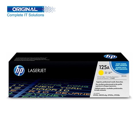 HP 125A Yellow Original Color LaserJet Toner (CB542A)