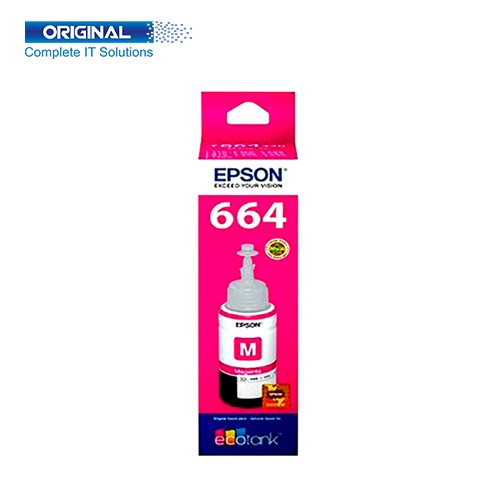 Epson 664 Magenta Original Ink Bottle (C13T664300)