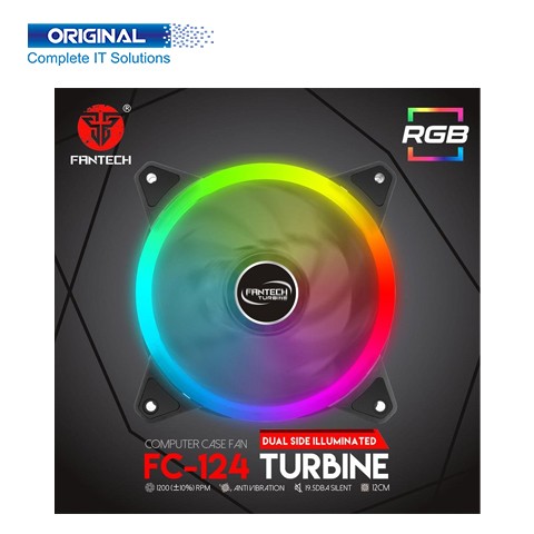 Fantech FC124 Turbine RGB Dual Side Illuminated Casing Cooling Fan