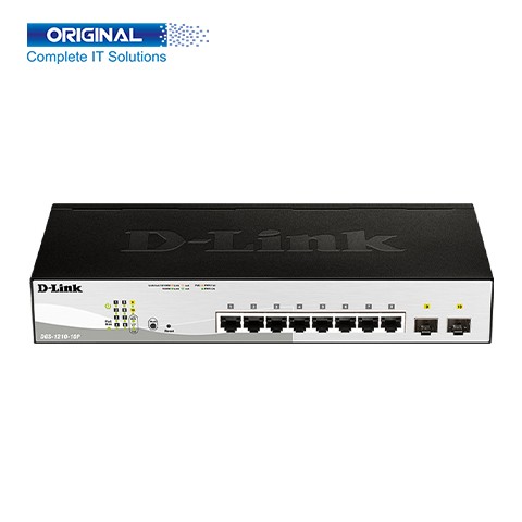 D-Link DGS-1210-10P 8-Port Gigabit Smart Managed PoE Switch