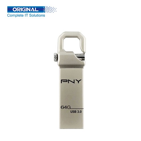 PNY Hook Attache 64GB USB 3.0 Pen Drive (Metal Body)