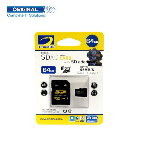 TwinMOS 64GB Class 10 UHP microSD Memory Card