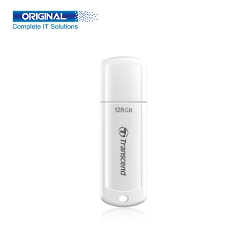 Transcend JetFlash V-730 128GB USB 3.1 Gen 1 White Pen Drive (TS128GJF730)