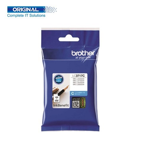 Brother LC3717C Cyan Original Ink Cartridge