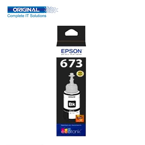 Epson 673 Black Original Ink Bottle (C13T673100)