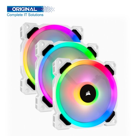 Corsair LL120 Dual Light Loop White RGB Casing Cooling Fan (CO-9050092-WW)