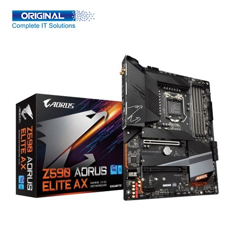 GIGABYTE Z590 AORUS Elite AX 10th-11th Gen Intel Wi-Fi ATX Gaming Motherboard