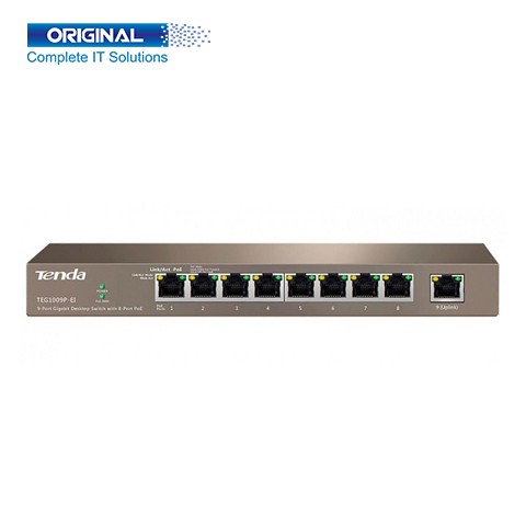 Tenda TEG1009P-EI 9-Port Gigabit Desktop PoE Switch