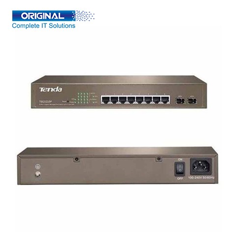 Tenda TEG3210P 10-Port 8G+2SFP Managed PoE Switch