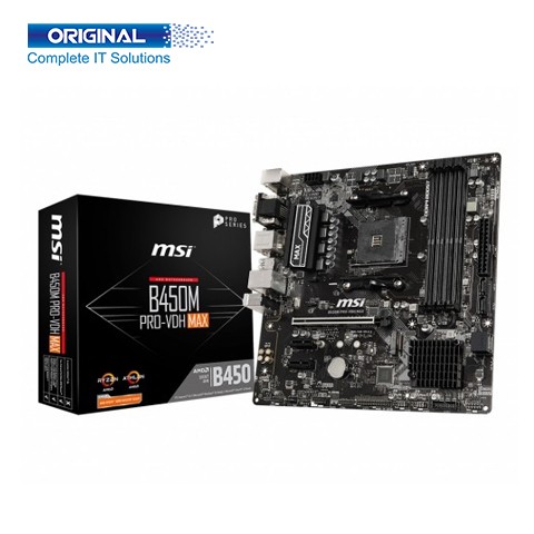 MSI B450M PRO-VDH Max AMD AM4 Socket DDR4 Motherboard