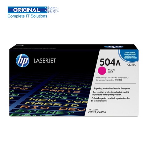 HP 504A Magenta Original Color LaserJet Toner (CE253A)