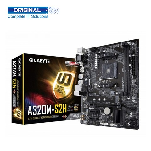 Gigabyte GA A320M-S2H DDR4 AMD AM4 Socket Motherboard