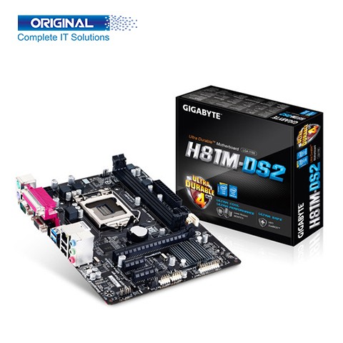 Gigabyte GA-H81M-DS2 DDR3 4th Gen Intel LGA1150 Socket Motherboard