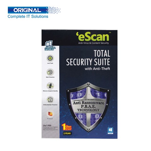 eScan Total Security 1 User For 1 Year