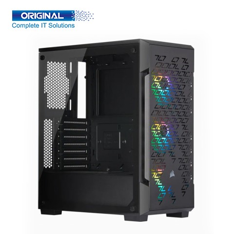 Corsair iCUE-220T RGB Airflow Tempered Glass Mid-Tower Smart Casing (Black)