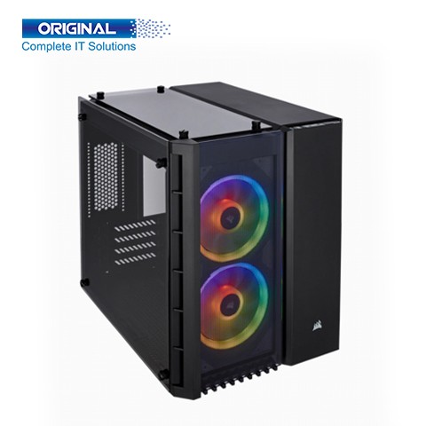 Corsair Crystal Series 280X RGB Tempered Glass Micro ATX Casing- Black