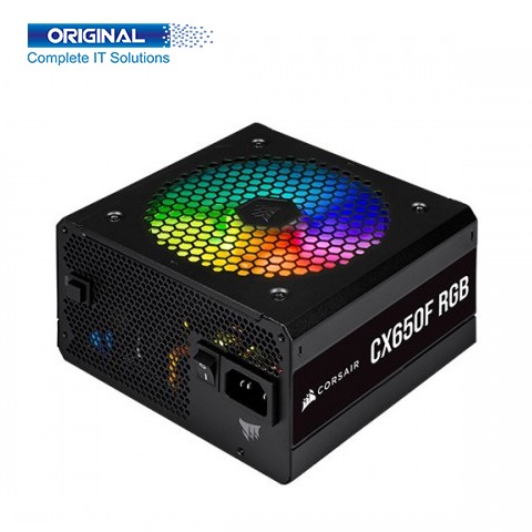 Corsair CX Series CX650F RGB  650 Watt 80 Plus Bronze Certified Fully Modular RGB Power Supply