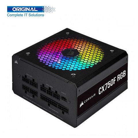 CORSAIR CX Series CX750F RGB 750 Watt 80 Plus Bronze Certified Fully Modular Power Supply