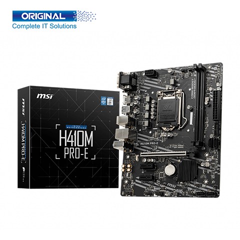 MSI H410M PRO-E Intel DDR4 10th Gen Mirco-ATX Motherboard