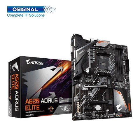 Gigabyte A520 Aorus Elite DDR4 AMD AM4 ATX Gaming Motherboard