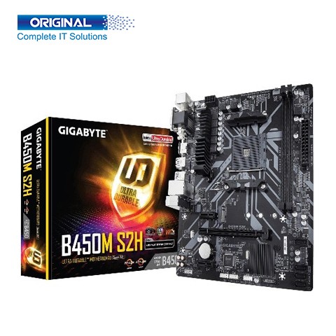 Gigabyte B450M S2H DDR4 Micro ATX AMD AM4 Socket Motherboard