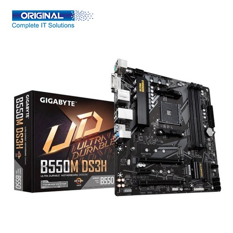 Gigabyte B550M DS3H DDR4 AMD AM4 Socket Micro ATX Motherboard