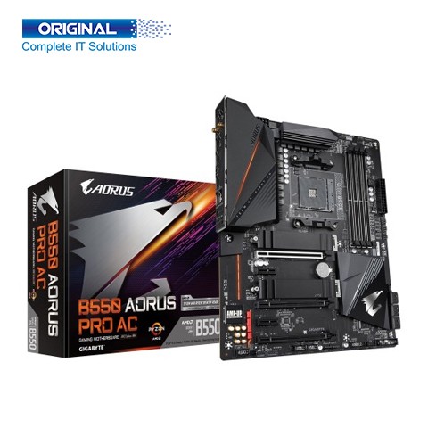 Gigabyte B550 AORUS PRO AC Wi-Fi DDR4 AM4 Socket AMD Gaming Motherboard