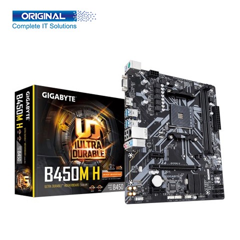 Gigabyte B450M H Ultra Durable Micro ATX AM4 Socket AMD Motherboard