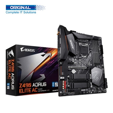 Gigabyte Z490 Aorus Elite AC Wi-Fi DDR4 10th Gen Intel LGA1200 Socket Motherboard