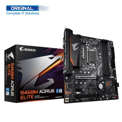 Gigabyte B460M AORUS ELITE DDR4 10th Gen Intel LGA1200 Socket Micro ATX Motherboard