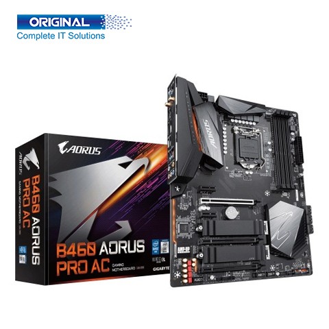 Gigabyte B460 Aorus Pro AC DDR4 10th Gen Intel LGA1200 Socket Motherboard