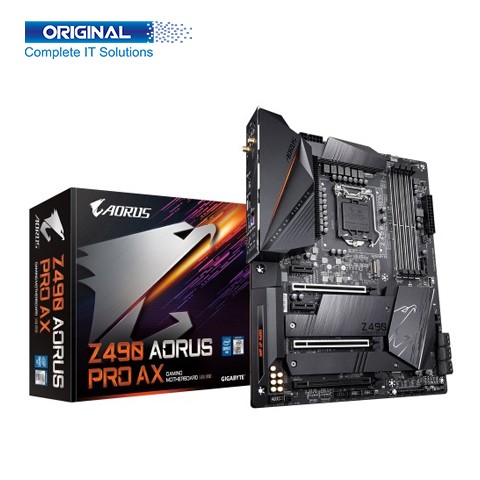 Gigabyte Z490 AORUS PRO AX DDR4 10th Gen Intel LGA1200 Socket WiFi ATX Motherboard