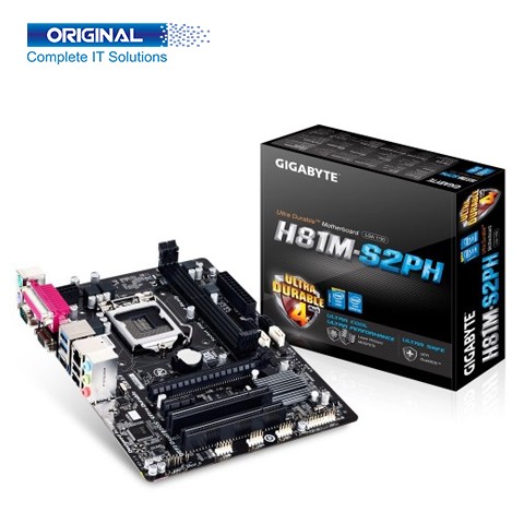 Gigabyte GA-H81M-S2PH DDR3 4th Gen Intel LGA1150 Socket Micro ATX Motherboard