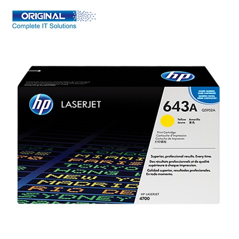 HP 643A Yellow Color LaserJet Toner Cartridge (Q5952A)